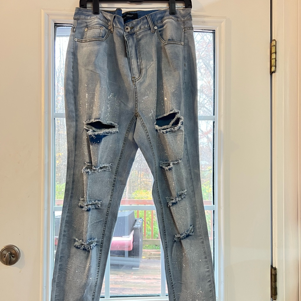 Brand Ashley Stewart Size 16 Color Blue Jean